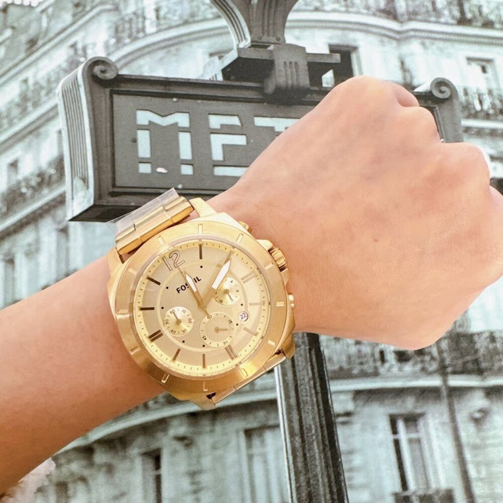 Fossil BQ2694 Privateer Sport Chronograph Gold-Tone Stainless Steel Watch